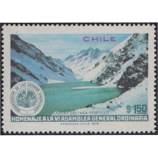 Chile 471 1976 Homenaje a la VI asamblea general ordinaria MNH Chile 471 1976 Homenaje a la VI asamblea general ordinaria MNH