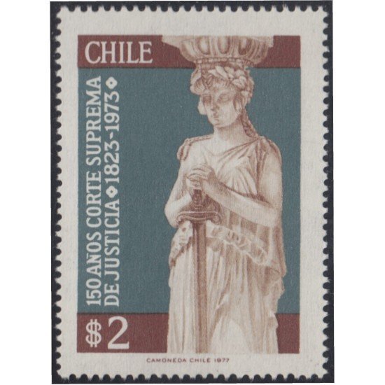Chile 480 1977 150 Aniversario de la Copa Suprema de Justicia MNH Chile 480 1977 150 Aniversario de la Copa Suprema de Justicia MNH