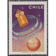 Chile 485 1977 Día mundial de las telecomunicaciones MNH