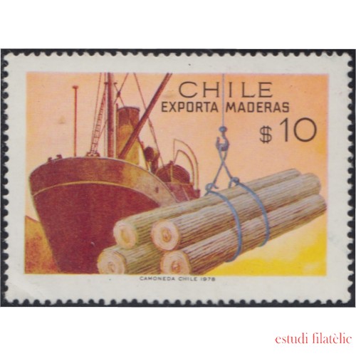 Chile 496 1978 Exportación de madera barco MNH