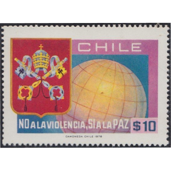 Chile 497 1978 Día mundial de la paz MNH Chile 497 1978 Día mundial de la paz MNH