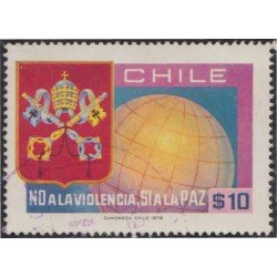 Chile 497 1978 Día mundial de la paz usado Chile 497 1978 Día mundial de la paz usado