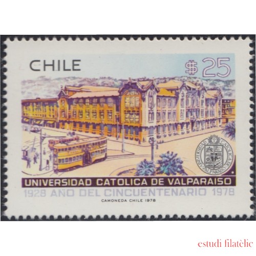 Chile 498 1978 50 Años de la Universidad católica de Valparaíso MNH