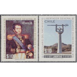 Chile 499/00 1978 Bicentenario del nacimiento de O´Higgins MNH Chile 499/00 1978 Bicentenario del nacimiento de O´Higgins MNH