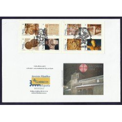España 4052C 2004 Carnet matasello y Sobre Arte Románico España 4052C 2004 Carnet matasello y Sobre Arte Románico