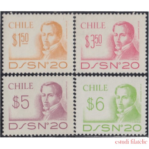 Chile 519/22 1979 Diego Portales MNH