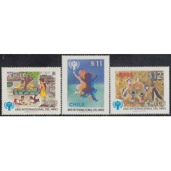 Chile 524/26 1979 Año internacional del niño Dibujos MNH Chile 524/26 1979 Año internacional del niño Dibujos MNH