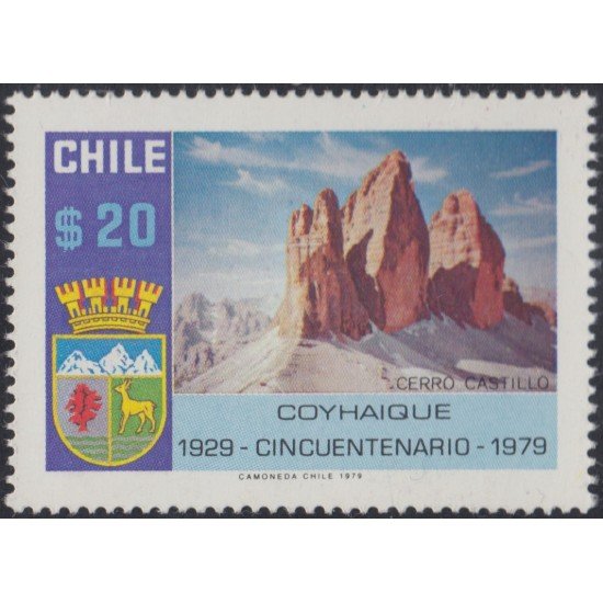 Chile 527 1979 50 Aniversario de la Villa de Coyhaique MNH Chile 527 1979 50 Aniversario de la Villa de Coyhaique MNH