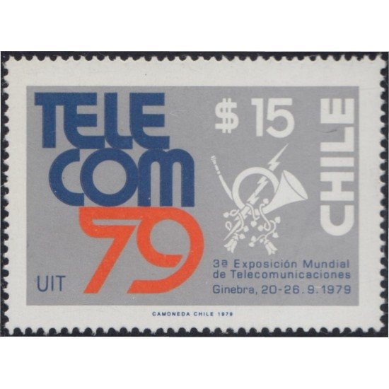 Chile 528 1979 Telecom 79 exposición mundial MNH Chile 528 1979 Telecom 79 exposición mundial MNH