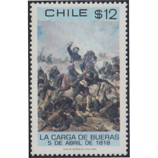 Chile 539 1980 En homenaje a Bueras MNH Chile 539 1980 En homenaje a Bueras MNH