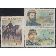 Chile 540/42 1980  Centenario de la batalla de Morro de Arica MNH