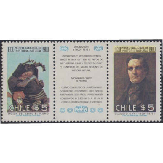Chile 547/48 1980 Museo Nacional de Historia Natural MNH Chile 547/48 1980 Museo Nacional de Historia Natural MNH