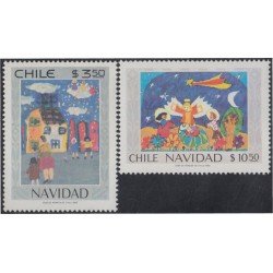 Chile 551/52 1980 Navidad Chistmas MNH Chile 551/52 1980 Navidad Chistmas MNH