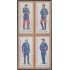 Chile 553/56 1980 Uniformes militares MNH