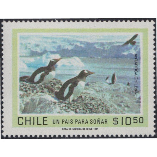 Chile 561 1981 Turismo Paisajes Antártida fauna MNH Chile 561 1981 Turismo Paisajes Antártida fauna MNH