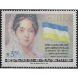 Chile 563 1981 Bicentenario del nacimiento de Javiera Carrera MNH Chile 563 1981 Bicentenario del nacimiento de Javiera Carrera MNH
