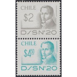 Chile 571/72 1981 Serie Antigua Diego Portales MNH Chile 571/72 1981 Serie Antigua Diego Portales MNH