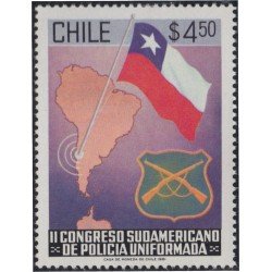 Chile 578 1981 II Congreso sudamericano de policía uniformada MNH Chile 578 1981 II Congreso sudamericano de policía uniformada MNH