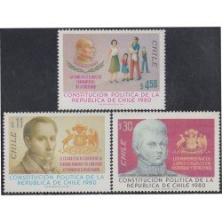 Chile 590/92 1982 Constitución política de la República de Chile MNH Chile 590/92 1982 Constitución política de la República de Chile MNH