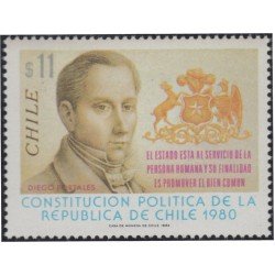 Chile 591 1982 Diego Portales MNH Chile 591 1982 Diego Portales MNH