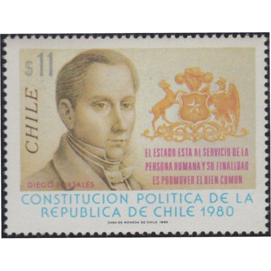 Chile 591 1982 Diego Portales MNH Chile 591 1982 Diego Portales MNH