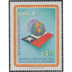 Chile 593 1982 Instituto panamericano de Geografía e Historia MNH Chile 593 1982 Instituto panamericano de Geografía e Historia MNH