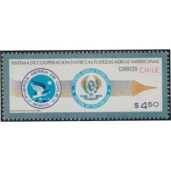 Chile 595 1982 Sistema e cooperación entre fuerzas aéreas americanas MNH Chile 595 1982 Sistema e cooperación entre fuerzas aéreas americanas MNH