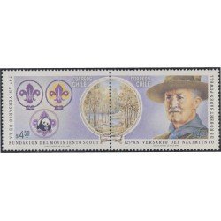 Chile 597/98 1982 Robert Baden Powell Movimiento Scout MNH Chile 597/98 1982 Robert Baden Powell Movimiento Scout MNH