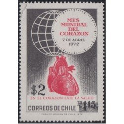 Chile 607 1982 Mes mundial el corazón MNH Chile 607 1982 Mes mundial el corazón MNH