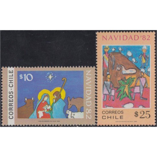 Chile 610/11 1982 Navidad Christmas MNH Chile 610/11 1982 Navidad Christmas MNH