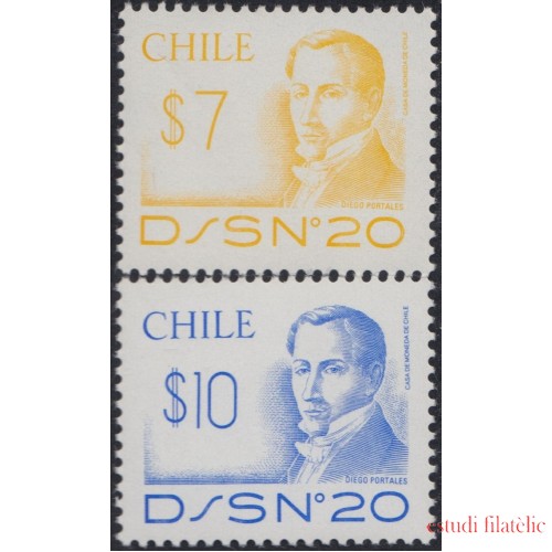 Chile 614/15 1982 Diego Portales MNH