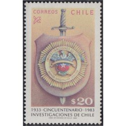 Chile 626 1983 Investigaciones de Chile MNH Chile 626 1983 Investigaciones de Chile MNH