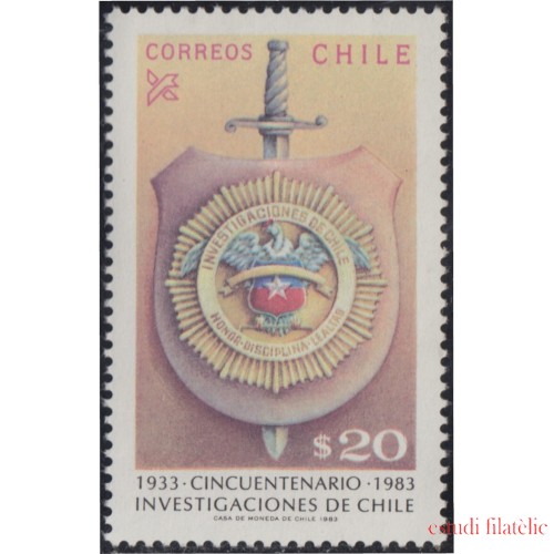Chile 626 1983 Investigaciones de Chile MNH