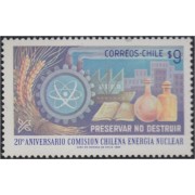 Chile 650 1984 20º Aniversario comisión chilena de energía nuclear MNH