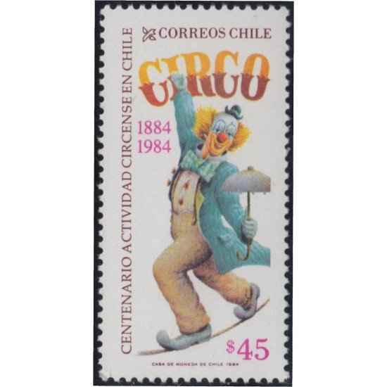 Chile 675 1984 Centenario de actividad circense en Chile MNH Chile 675 1984 Centenario de actividad circense en Chile MNH
