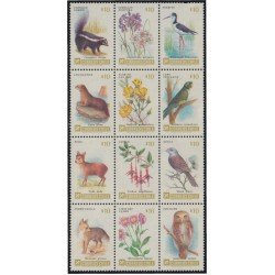 Chile 684/95 1985 Flora y Fauna Vida salvaje MNH Chile 684/95 1985 Flora y Fauna Vida salvaje MNH