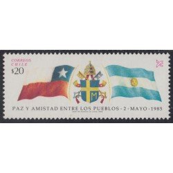 Chile 697 1985 Paz y amistad entre los pueblos Chile y Argentina MNH Chile 697 1985 Paz y amistad entre los pueblos Chile y Argentina MNH