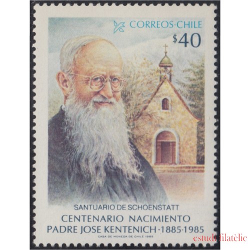 Chile 698 1985 Santuario de Schoenstatt Padre José Kentenich MNH