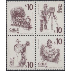 Chile 709/12 1985 Artesanos y personajes típicos MNH Chile 709/12 1985 Artesanos y personajes típicos MNH
