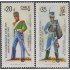 Chile 717/18 1985 Conferencia de ejércitos americanos soldados MNH