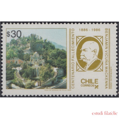Chile 727 1986 Benjamín Vicuña Mackenna MNH