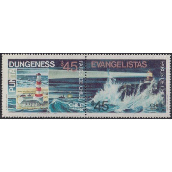 Chile 728/29 1986 Faros de Chile Punta Dungeness y Evangelista MNH Chile 728/29 1986 Faros de Chile Punta Dungeness y Evangelista MNH