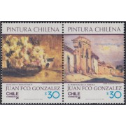 Chile 748/49 1986 Pinturas chilenas de Juan Francisco González MNH