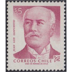 Chile 763 1986 Juan Luis Sanfuentes Ex presidente MNH Chile 763 1986 Juan Luis Sanfuentes Ex presidente MNH