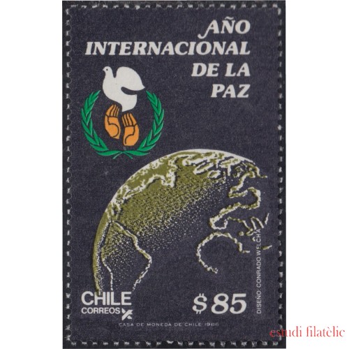Chile 764 1986 Año Internacional de la Paz MNH