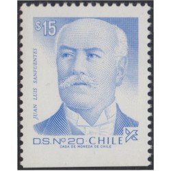Chile 776a 1987 Juan Luis Sanfuentes procedente de carnet MNH Chile 776a 1987 Juan Luis Sanfuentes procedente de carnet MNH