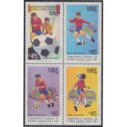 Chile 790/93 1987 Campeonato Mundial de fútbol Juvenil Chile MNH Chile 790/93 1987 Campeonato Mundial de fútbol Juvenil Chile MNH