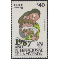 Chile 820 1987 Año Internacional de la vivienda MNH Chile 820 1987 Año Internacional de la vivienda MNH
