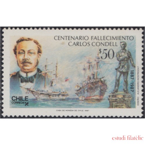 Chile 823 1987 Carlos Condell MNH
