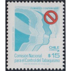 Chile 829 1987 Comisión Nacional para el control del Tabaquismo MNH Chile 829 1987 Comisión Nacional para el control del Tabaquismo MNH